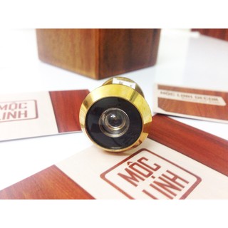 Mắt thần gắn cửa S3D, cửa dầy từ 20-35mm (vàng) đồng, có nắp đậy