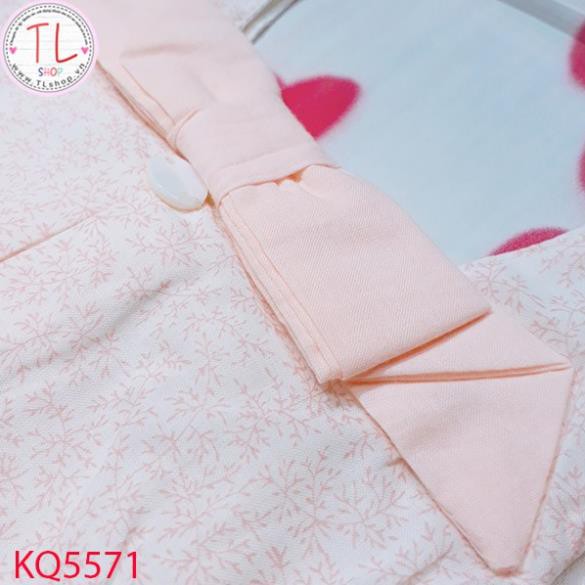 Thời trang trẻ em - Bộ áo quần lửng hở lưng cho bé gái điệu đà - Quần áo bé gái - Bộ bé gái