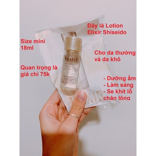 Nước hoa hồng Shiseido Elixir Lifting Moisture Lotion II 18ml