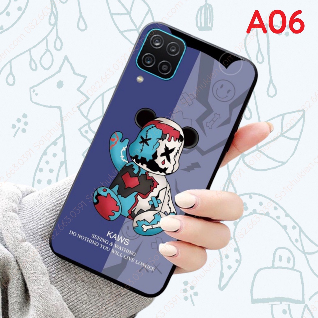 Ốp lưng Samsung A12 A22 5G A22 4G in hình BearBr.ick, Gấu KAW.S siêu đẹp