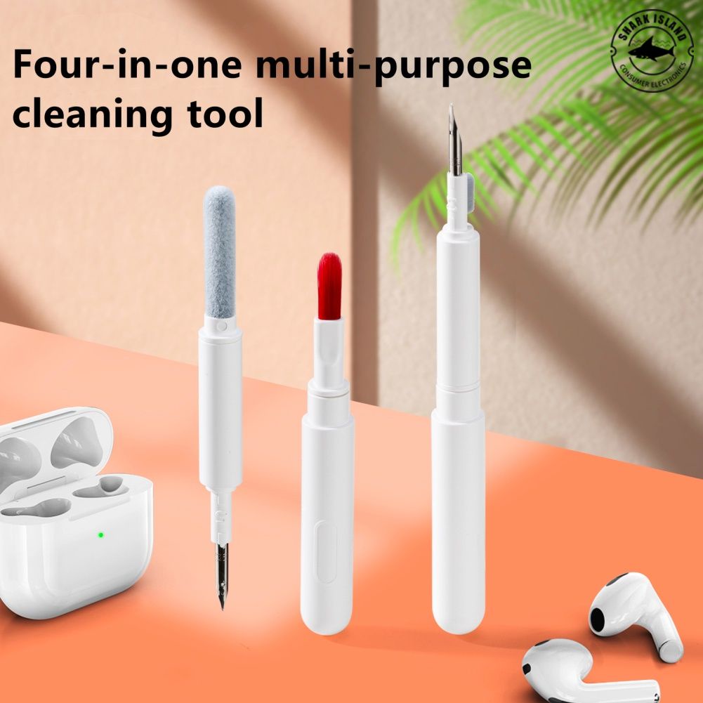 InStock Làm Sạch bút bốn trong một tai nghe Bluetooth làm sạch bút mới làm sạch bút Bàn Phím Máy ảnh đa chức năng sạch hơn nhỏ gọn ELLE