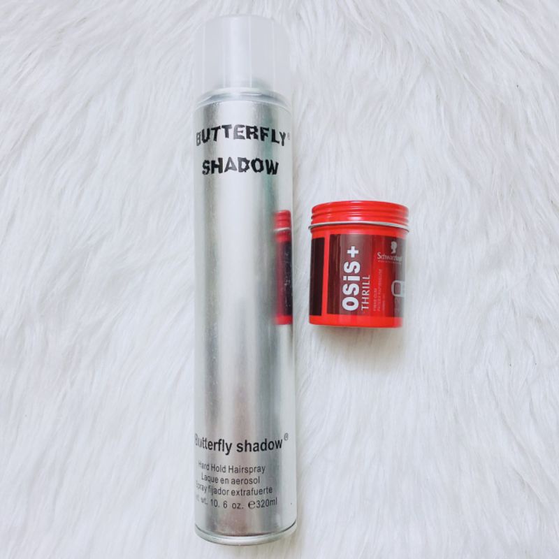 Combo Sáp vuốt tóc osis và gôm xịt tóc butterfly  giữ nếp tốt