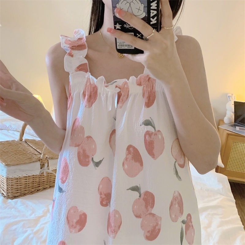 Bộ Đồ Ngủ Hai Mảnh Họa Tiết Dễ Thương Cho Nữ