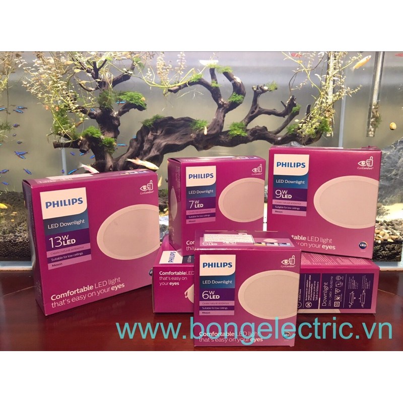 Đèn led âm trần Philips, dòng MESON G3: 5w, 6w,7w,9w,13w: 59444 59445 59447 59448 59449 59464 - Hàng chính hãng