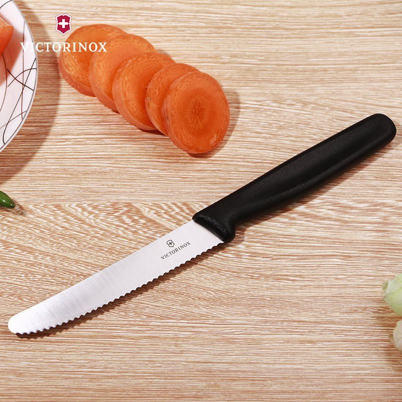 Dao gọt hoa quả VICTORINOX Thụy Sỹ lưỡi răng cưa sắc không rỉ