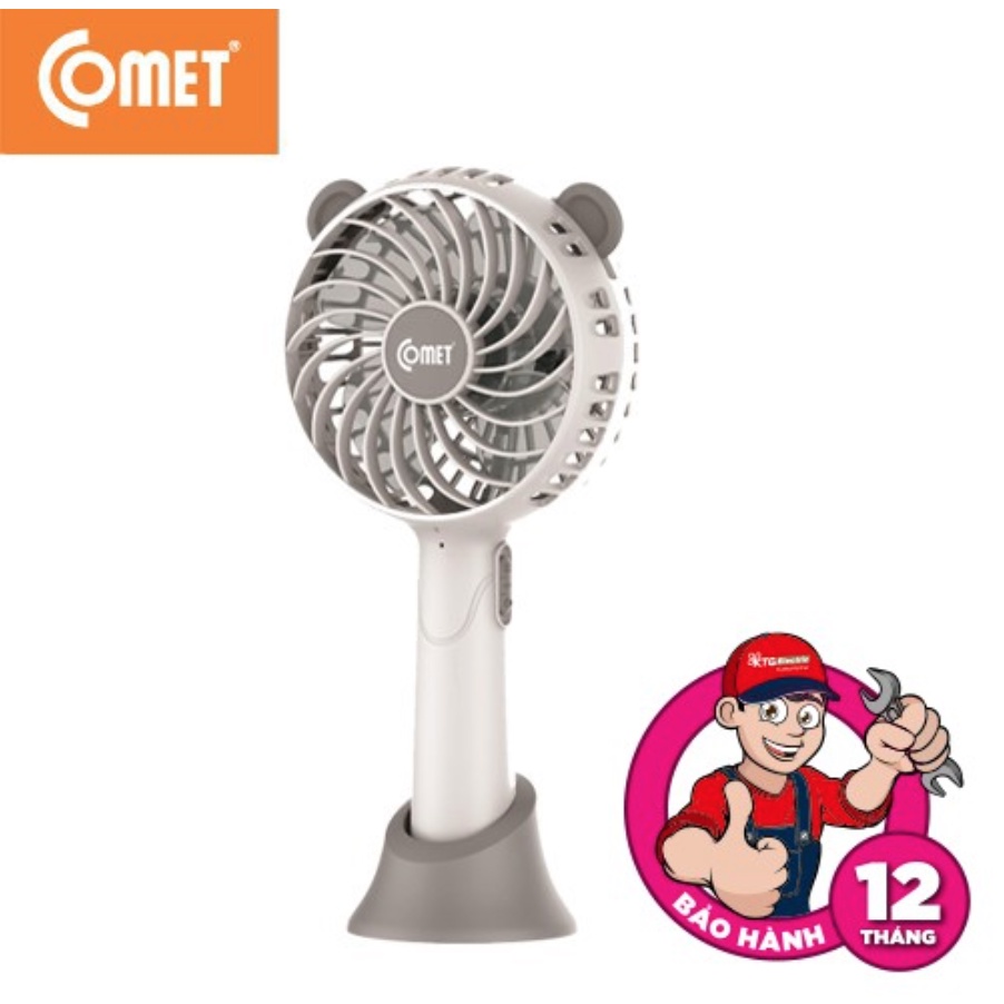 Quạt sạc cầm tay cao cấp CRF0804 Comet Hàng chính hãng