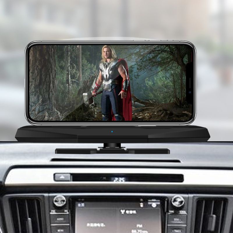 HO Car GPS Navigation Projector Wireless Charging Mount HUD Screen Head Up Display Holder Phone Stand Bracket