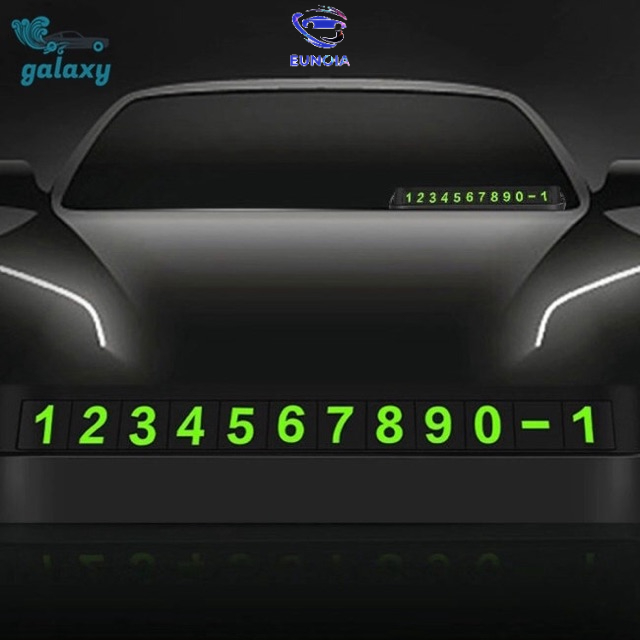 Bảng số điện thoại đặt taplo khi đỗ xe - bảng có 6 dãy số phản quang - thẻ ghi số điện thoại
