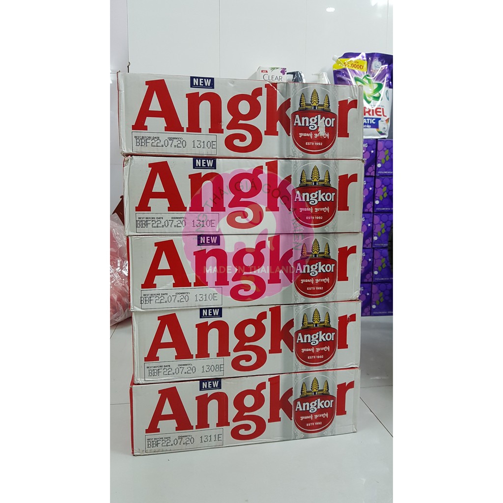 BIA ANGKOR LON 330ML ĐẶC SẢN CAMPUCHIA