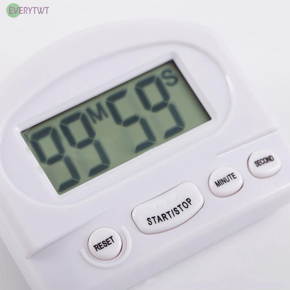 White/BlackDigital Count Up Down Kitchen Cooking Timer Magnetic Electronic Alarm