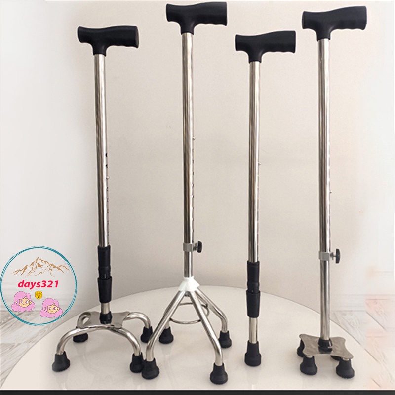 Gậy batoong 4 chân INOX Tập Đi  - Gậy Chống Người Già