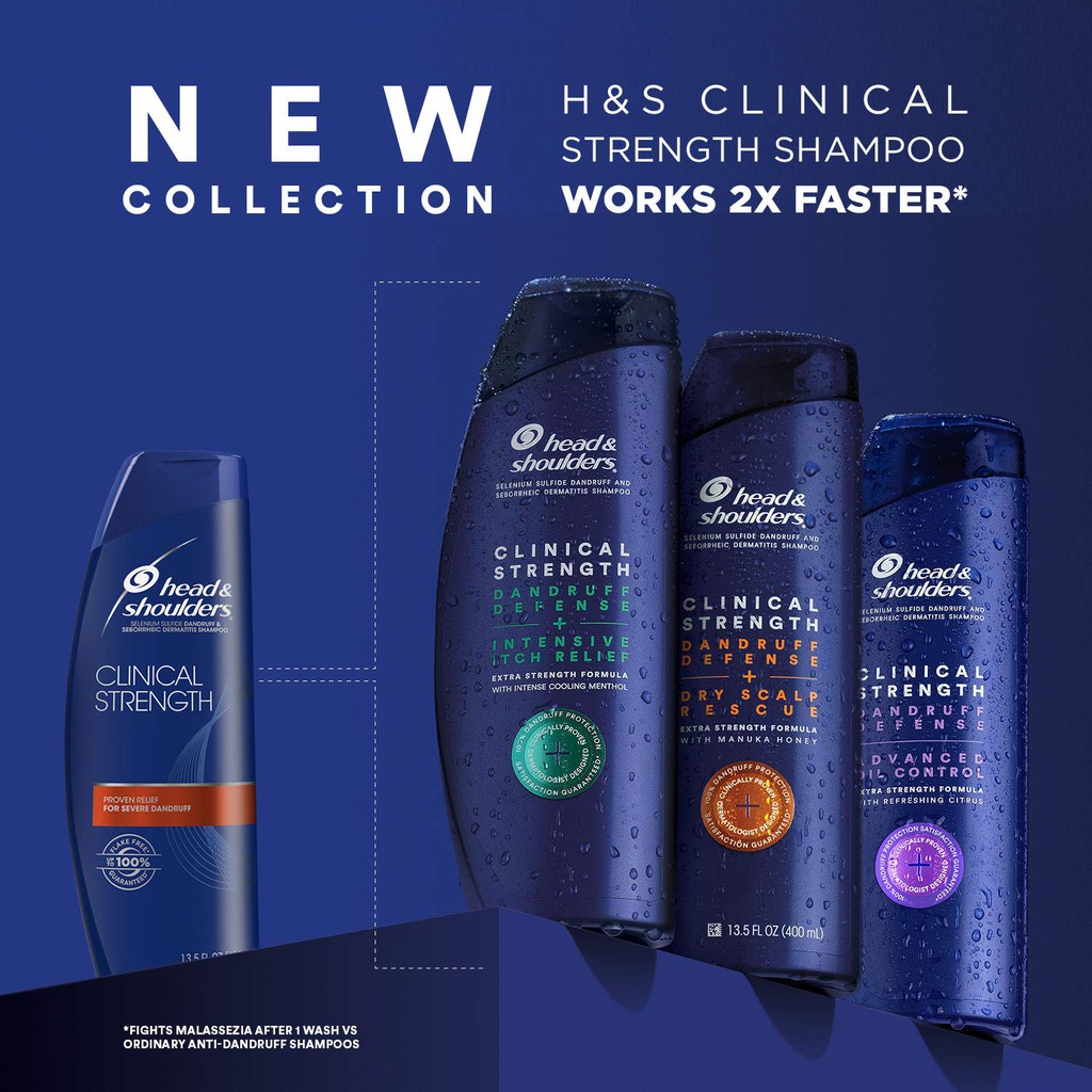 Dầu gội Head Shoulders Mỹ Head Shoulders Clinical strength 400ML