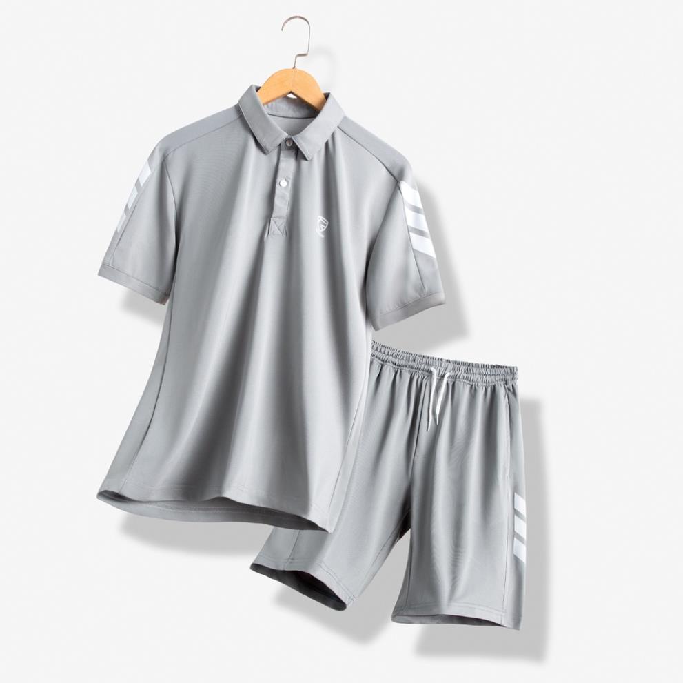 Bộ Thể Thao Nam Cổ Polo Chất Liệu Cotton Spandex Form Thể Thao Năng Động - ROUGH *