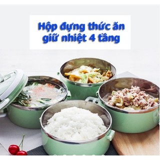 Cặp lồng giữ nhiệt lúa mạch 4 tầng