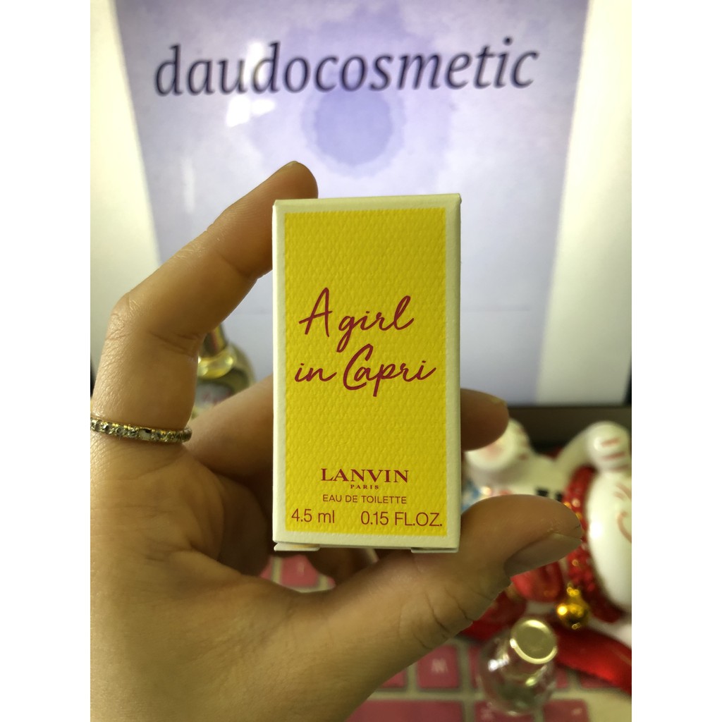 [ mini ] Nước hoa Lanvin A Girl In Capri EDT 4.5ml | Thế Giới Skin Care