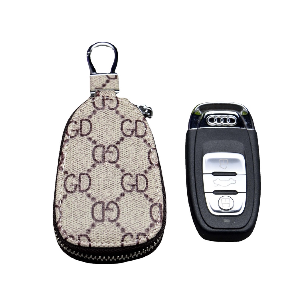 Ví đựng chìa khóa xe hơi có dây khóa kéo đa năng tiện dụng