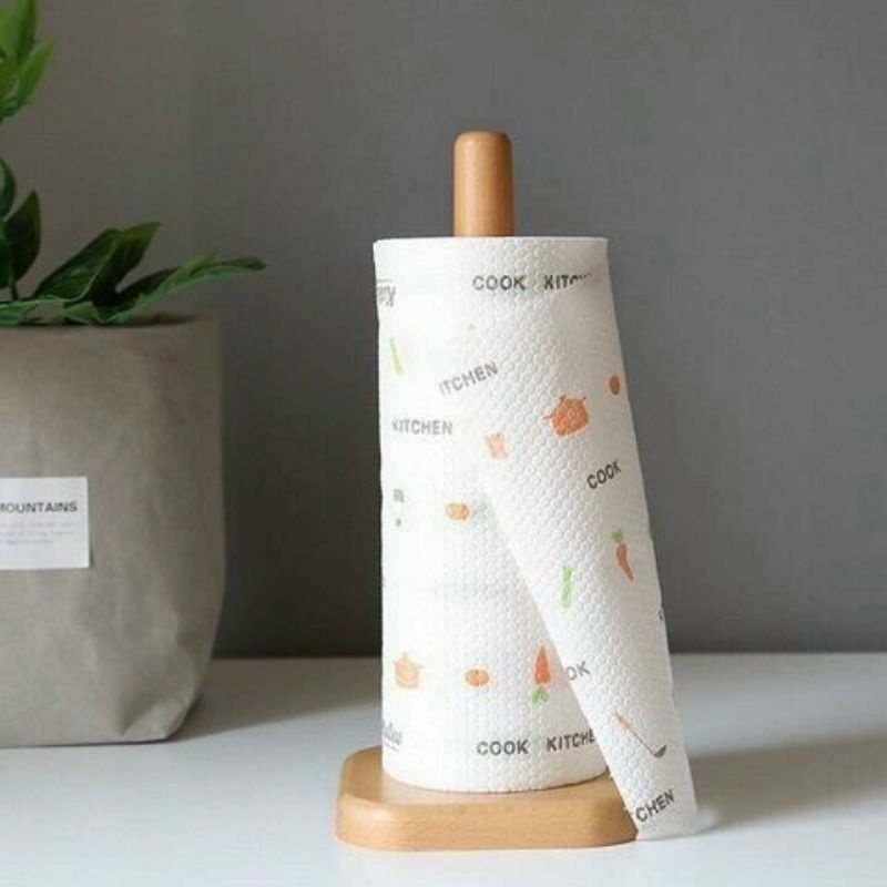 Khăn giấy lau đa năng lau bếp, lau tay cuộn trắng có thể giặt được và tái sử dụng