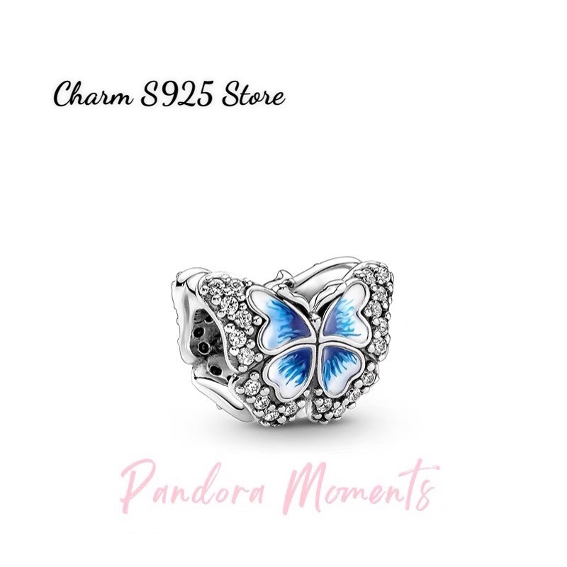 CHARM PAN ALE BLUE BUTTERFLY BẠC S925 CAO CẤP