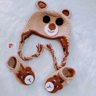 Mũ giày len handmade
