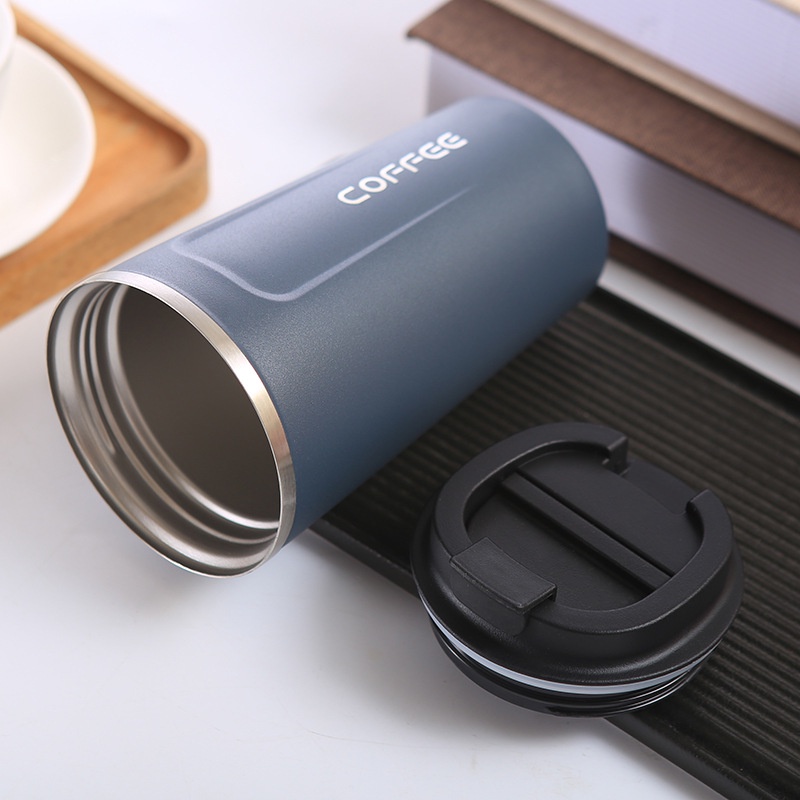 Cốc Giữ Nhiệt Coffeeholic Inox 304 Dung Tích 510ml Bình Giữ Nhiệt Cao Cấp Kiểu Dáng Hàn Quốc Cầm Tay Sang Trọng FAMAHA