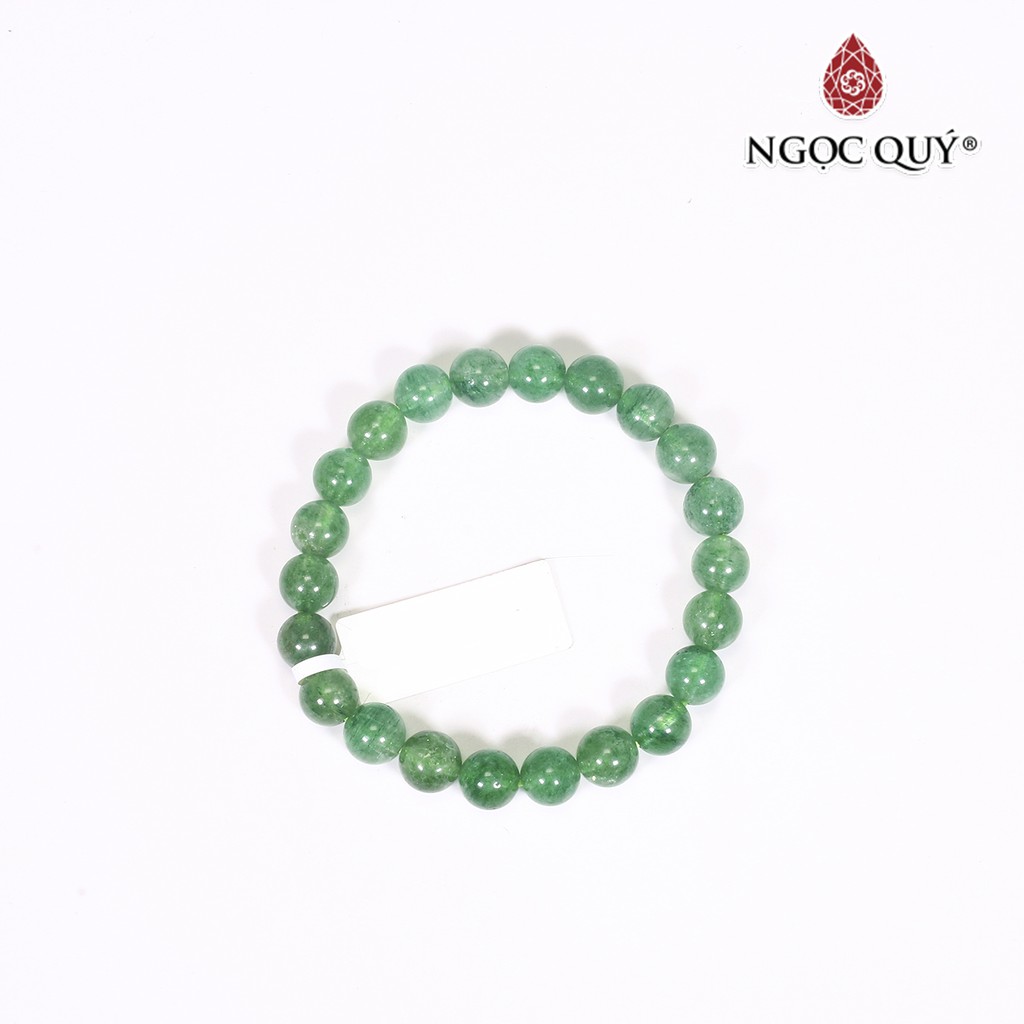 Vòng tay thạch anh dâu xanh strawberry quartz - Ngọc Quý