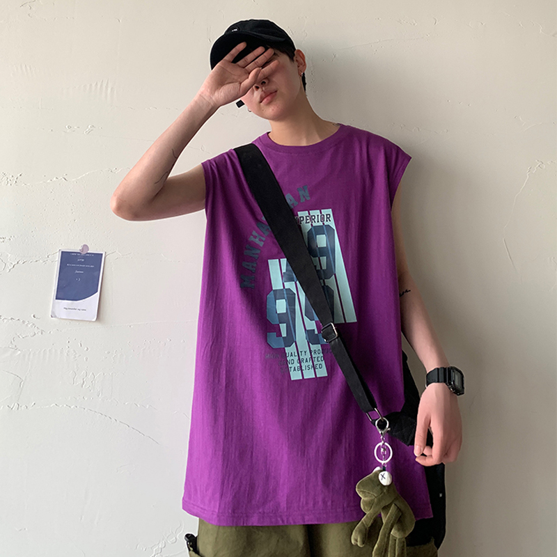Áo Ba Lỗ Nam In Chữ Thời Trang Size M-5Xl 1999