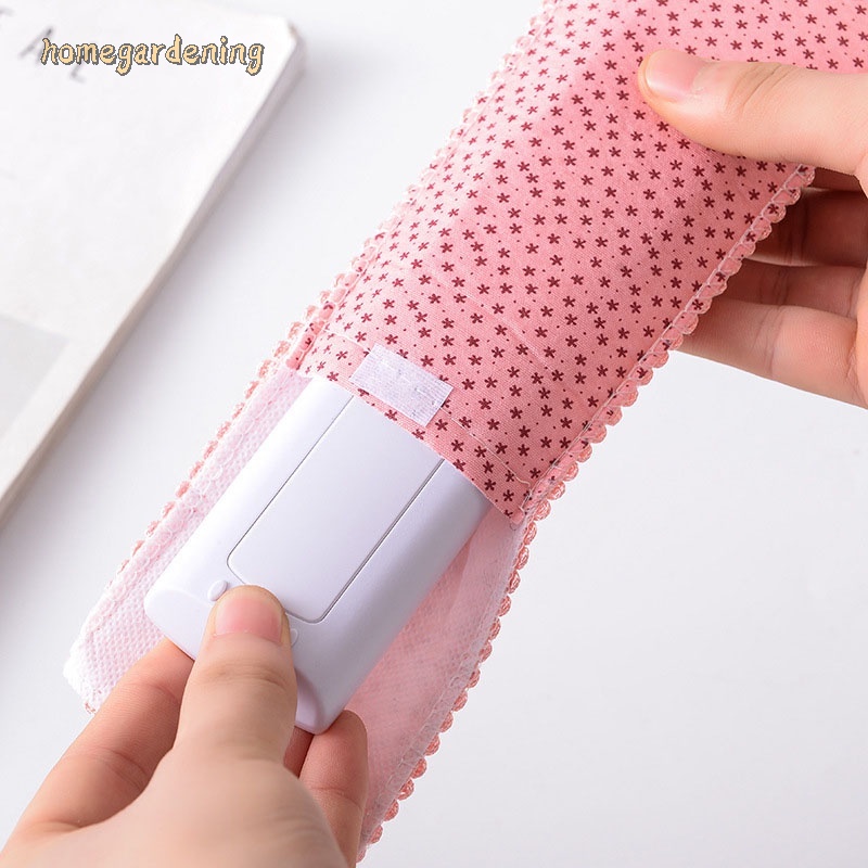 Vỏ bọc điều khiển TV từ xa bằng vải chống bụi đính nơ bướm đáng yêu thuận tiện