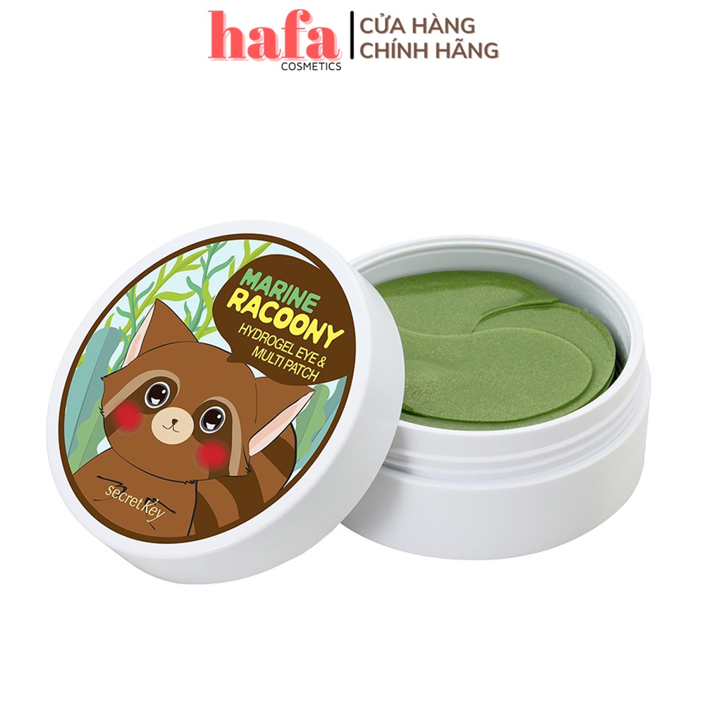 Mặt Nạ Dưỡng Mắt Secret Key Marine Racoony Hydrogel Eye & Multi Patch 60 Miếng