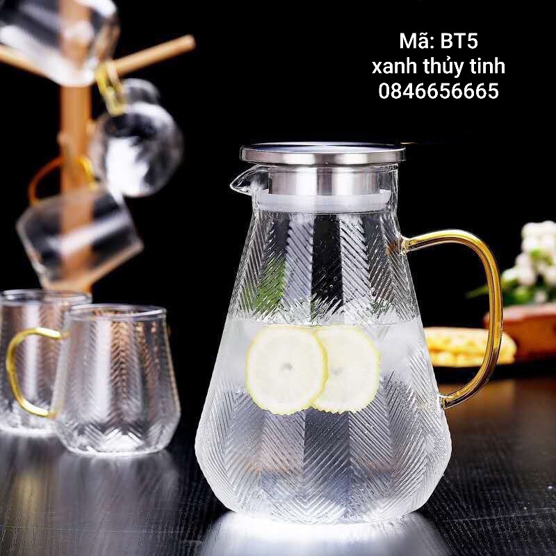 Bình thuỷ tinh khía 1600ml (BT5)