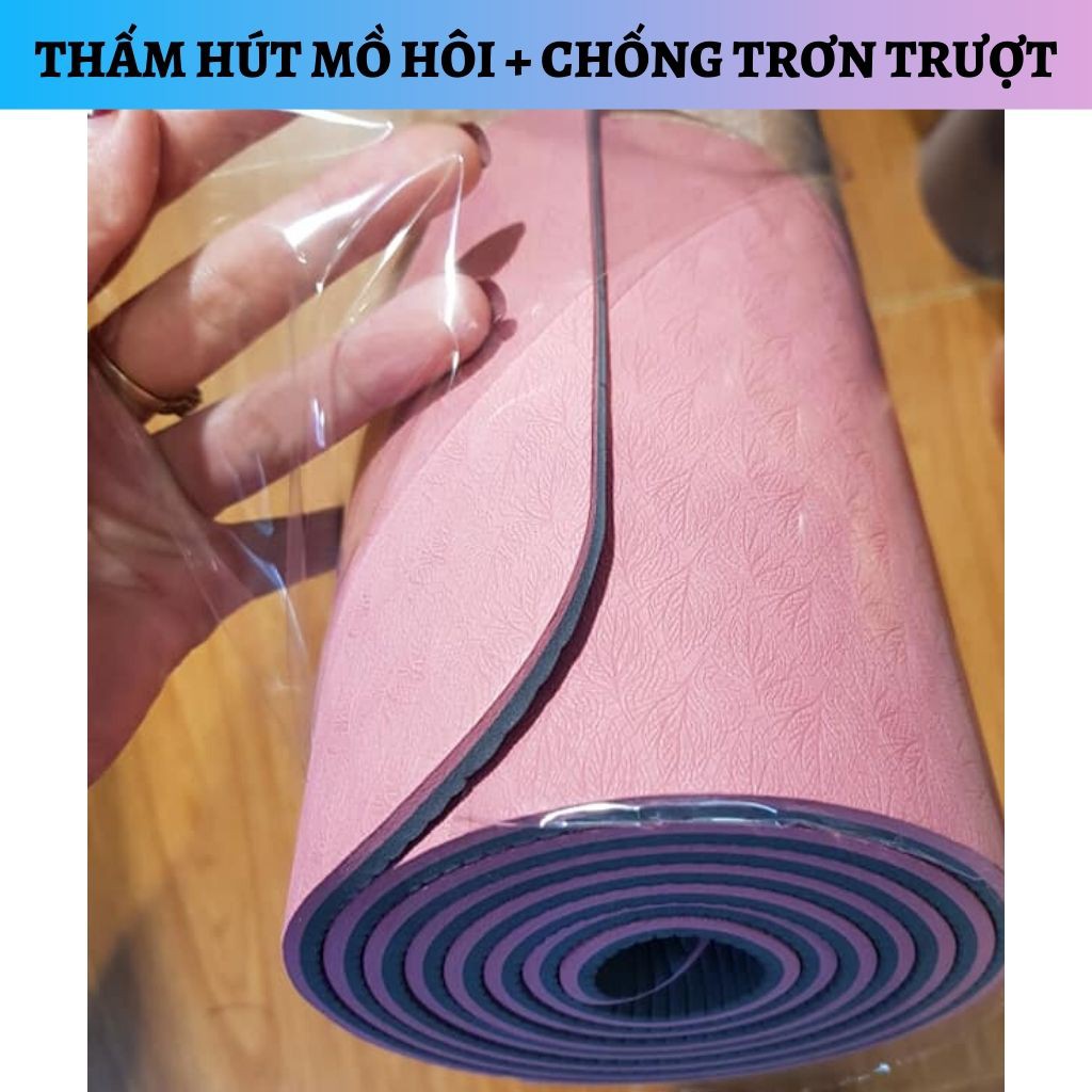 [FREE SHIP❤️] Thảm Tập YOGA 2 LỚP Tpe Cao Cấp Thảm Tập Gym Thảm Tập Thể Dục