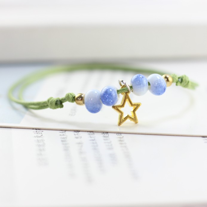 Lắc chân gốm ngôi sao 4 hạt | BigBuy360 - bigbuy360.vn