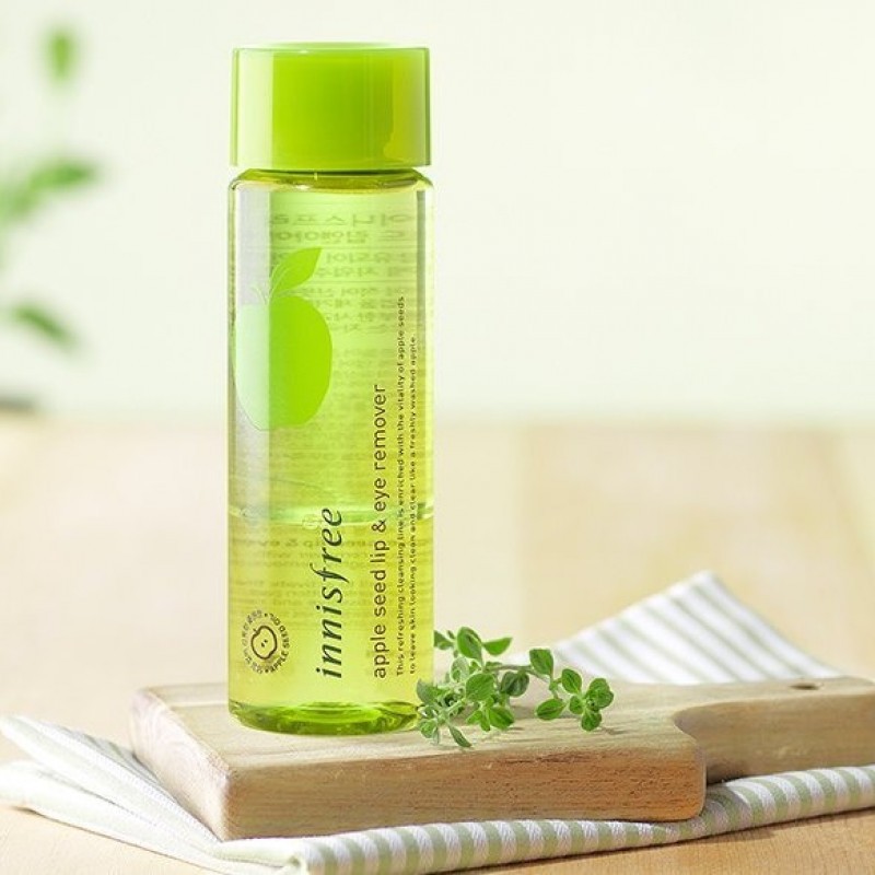 INNISFREE Apple (Hàng Mới Về) Dung Dịch Tẩy Tế Bào Chết Cho Mắt / Môi 100ml