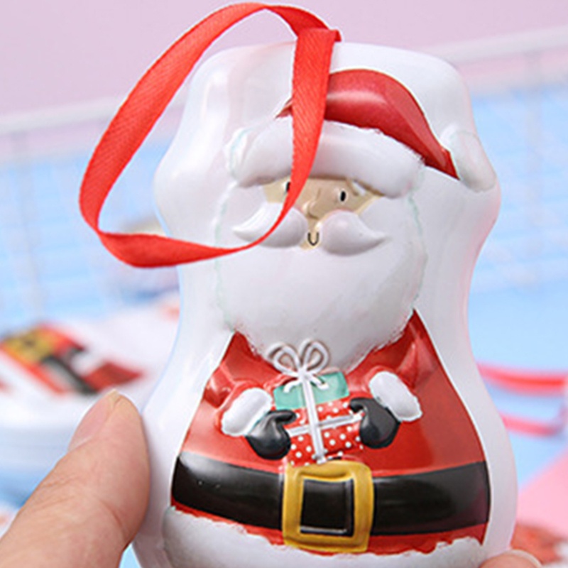 Hộp Sắt Mini Đựng Kẹo Giáng Sinh Dễ Thương