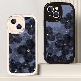 Ốp Điện Thoại Da Silicon Mềm Họa Tiết Hoa Cho iPhone 14 13 11 12 Pro Max XR Xs Max 7 8 Plus 14Plus 14 Pro Max Mini SE