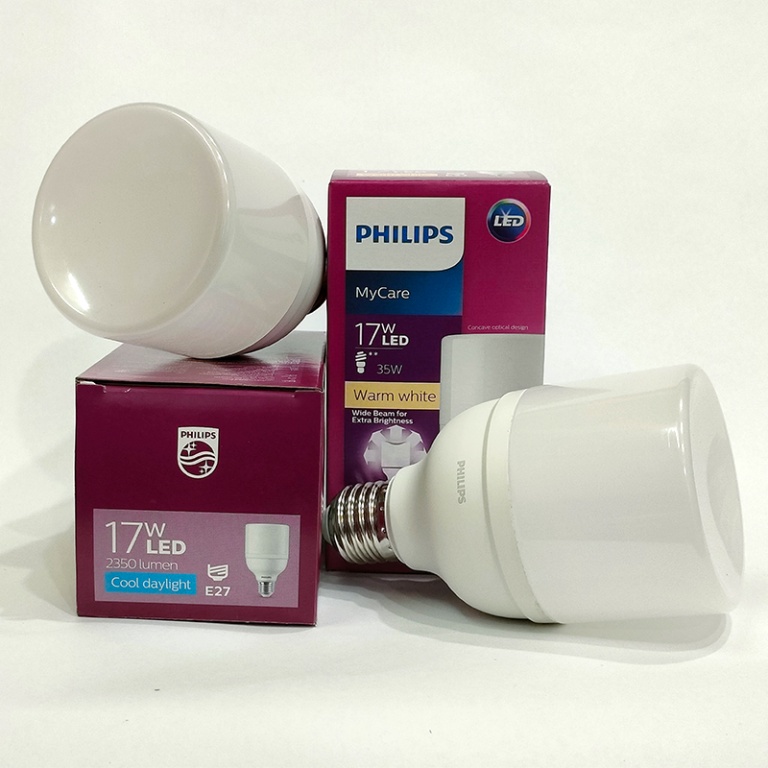 Bóng đèn LEDBright Philips 9W-11W-13W-15W-17W E27 ánh sáng Trắng  – Vàng ấm  230V