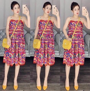 Váy thổ cẩm 2 dây(XẢ HÀNG)