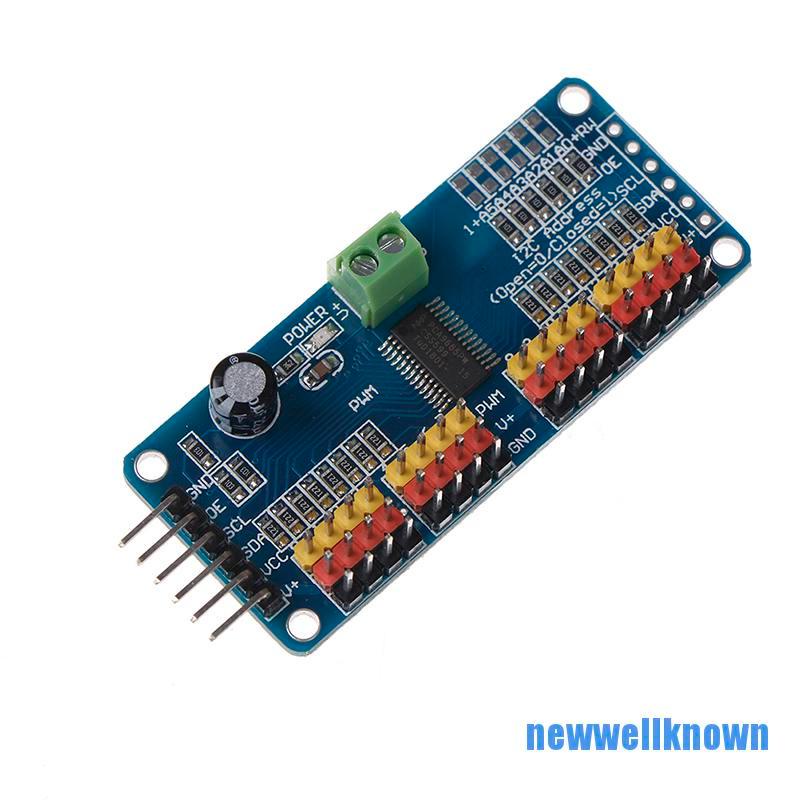 [newwellknown 0610] 16 Ch 12-bit PWM servo shield motor driver i2c module pca9685 for arduino