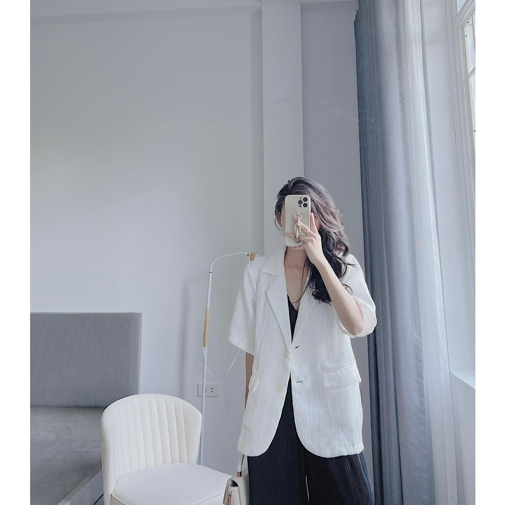 Áo dạ blazer cộc tay nhiều màu Samhyewear