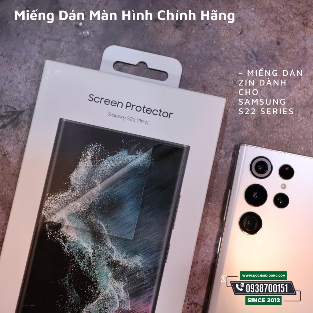 Bộ 2 Miếng Dán Màn Hình Zin Chính Hãng Samsung S22 Plus + Ultra 5G / S23 Plus + Ultra 5G
