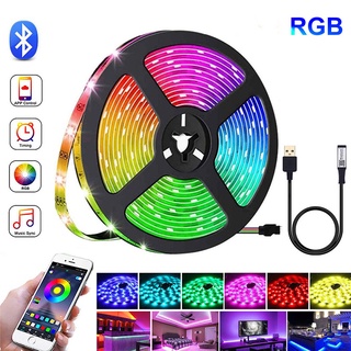 Dây Đèn Led TikTok 5M 5050 RGB DIY Dây Dán Tường Trang Trí Phòng Ngủ Nháy Theo Nhạc Sử Dụng