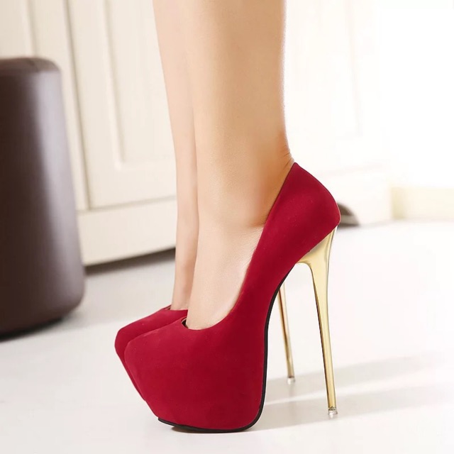 (ORDER) Giày cao gót 16cm đúp trước big size 34-45
