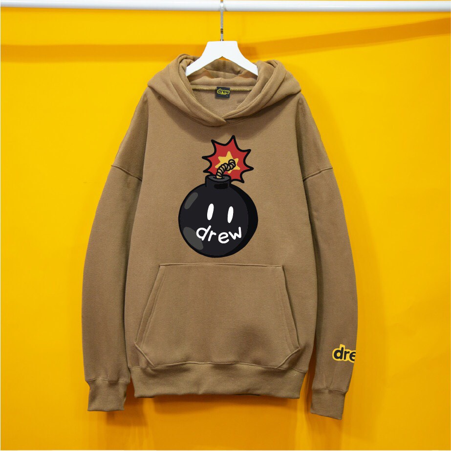 Áo nỉ Hoodie DREW BOM hogoto shop , áo nỉ bông cotton unisex nam nữ form rộng oversize chất liệu Cotton