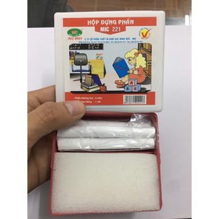 [ BÁN 3 HỘP ] Phấn không bụi MIC 10 viên, hộp đựng phấn. - Văn phòng phẩm Thu Thảo
