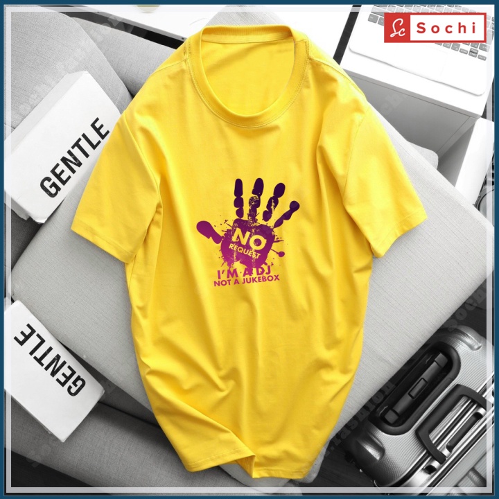 Áo phông nam đẹp, áo thun tay ngắn cổ tròn unisex in bàn tay DJ Sao mã CZ25