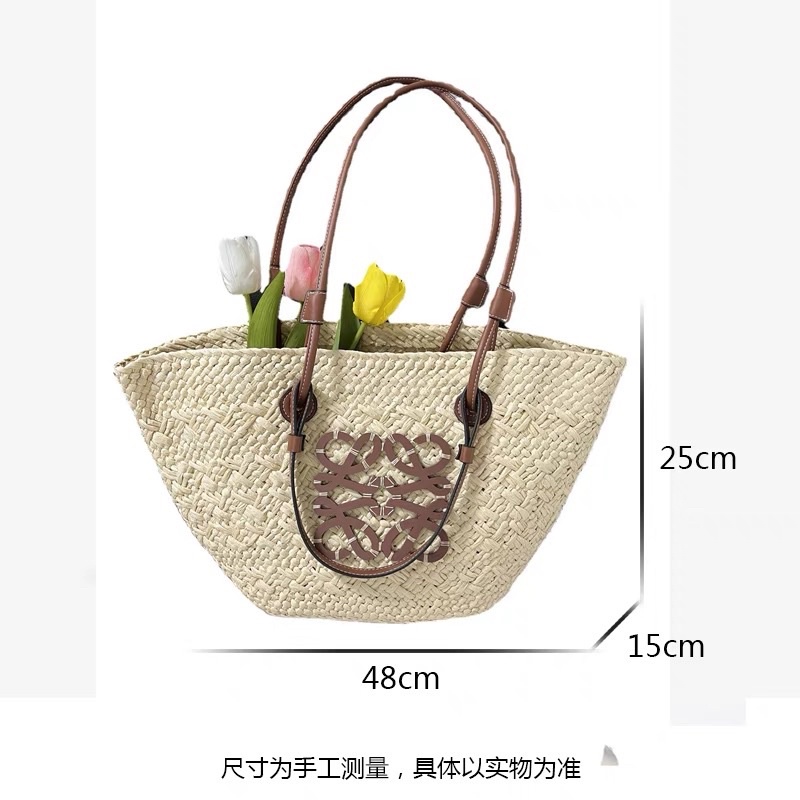 (Ảnh thật) Túi cói đi biển tag gỗ quai da phối hoạ tiết hàng Quảng Châu cực đẹp- Tiệm Cói Cô Lê