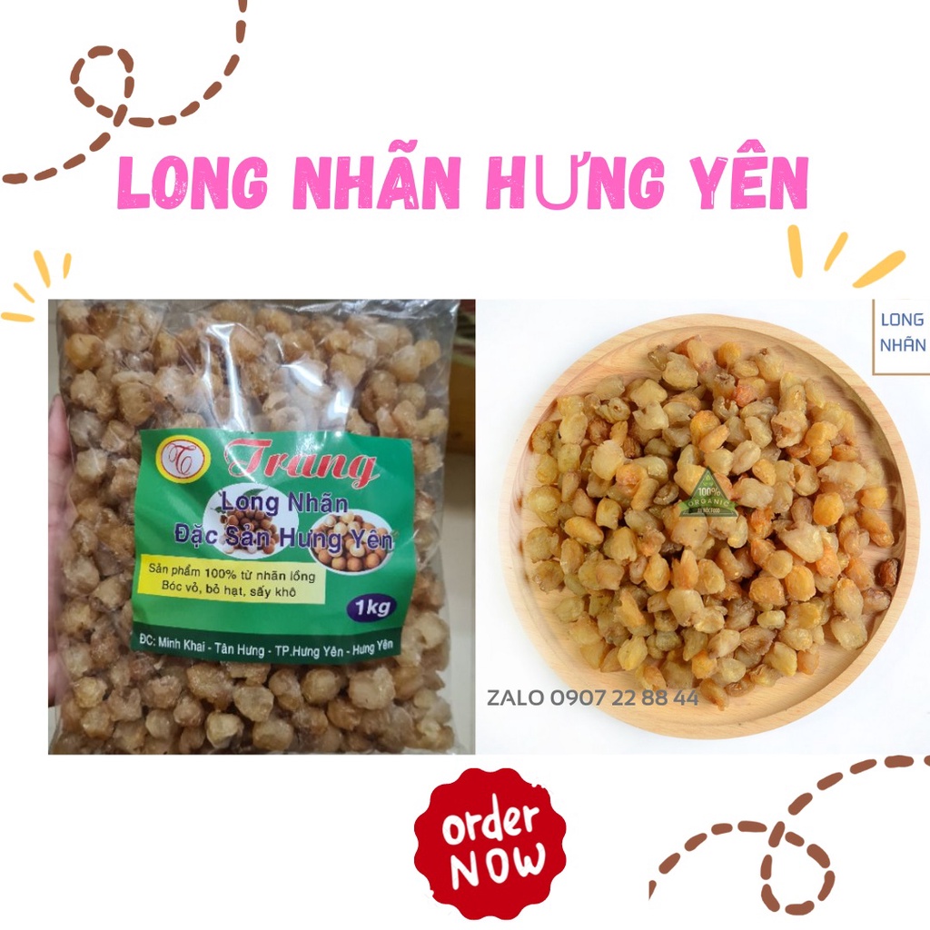 Long Nhãn Sấy Khô Hưng Yên 1Kg
