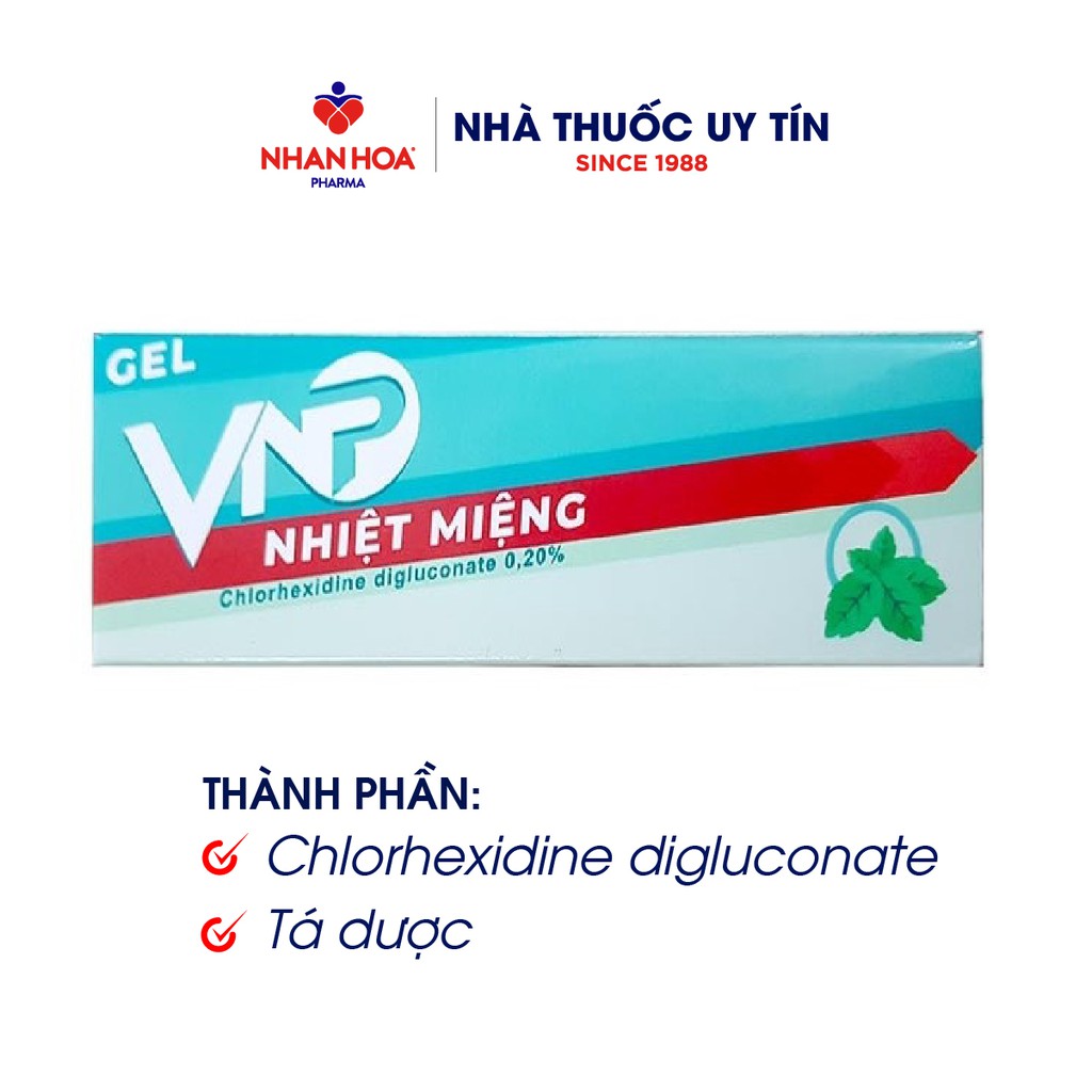 Gel Bôi Nhiệt Miệng VNP tuýp 10g