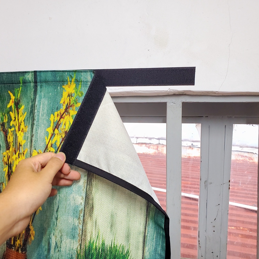 Rèm Dán Trang Trí Tường / Cửa Size Nhỏ
