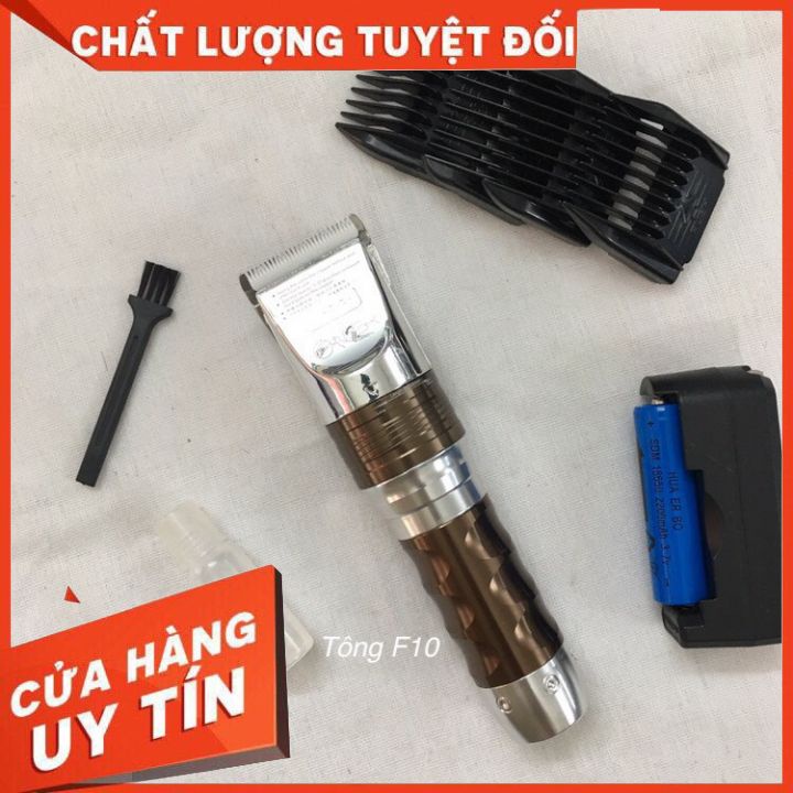 Tông đơ cắt tóc F10 cao cấp dòng tông đơ cắt tóc gia dình và salon,tiện lợi, dễ sử dụng  độ bền cao  có 2 cuc bin sơ cua