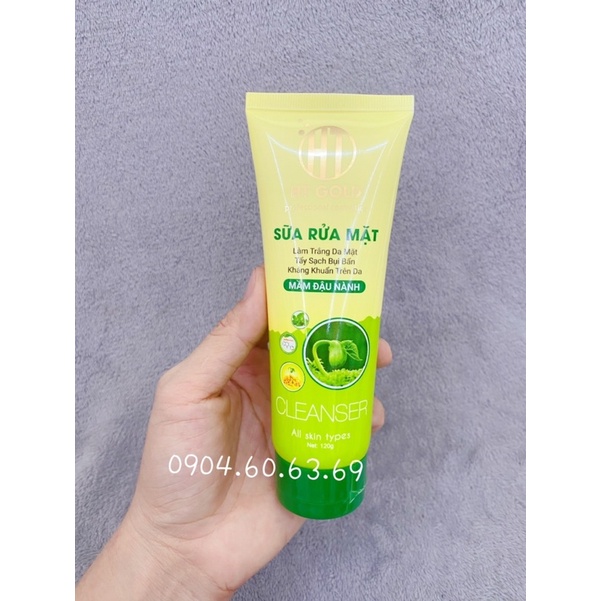 Sữa Rửa Mặt HT GOLD Mầm Đậu Nành 120g